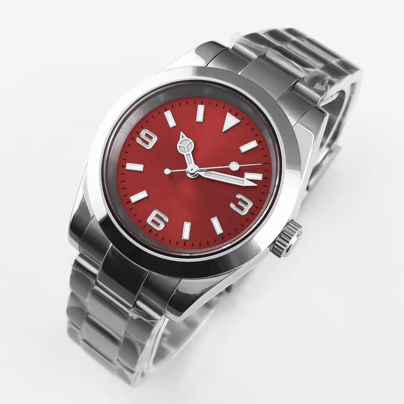 36mm/39mm Corgeut Luxury White Black Automatic Mechanical Wristwatches Numbers Men Watch Sapphire Crystal - Visuel 11 | SAMAG