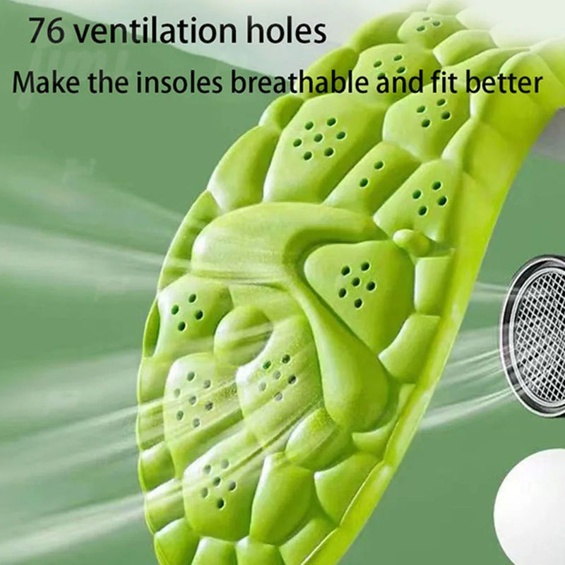 Latex Sport Insoles Soft High Elasticity Shoe Pads Orthotic Breathable Deodorant Shock Absorption Cushion Arch Support Insole