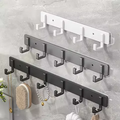 Kitchen Space Aluminum Punch - Free Hooks Are Easy to Install Utensils Storage Bathroom Bathrobe Towel Hangers | SAMAG