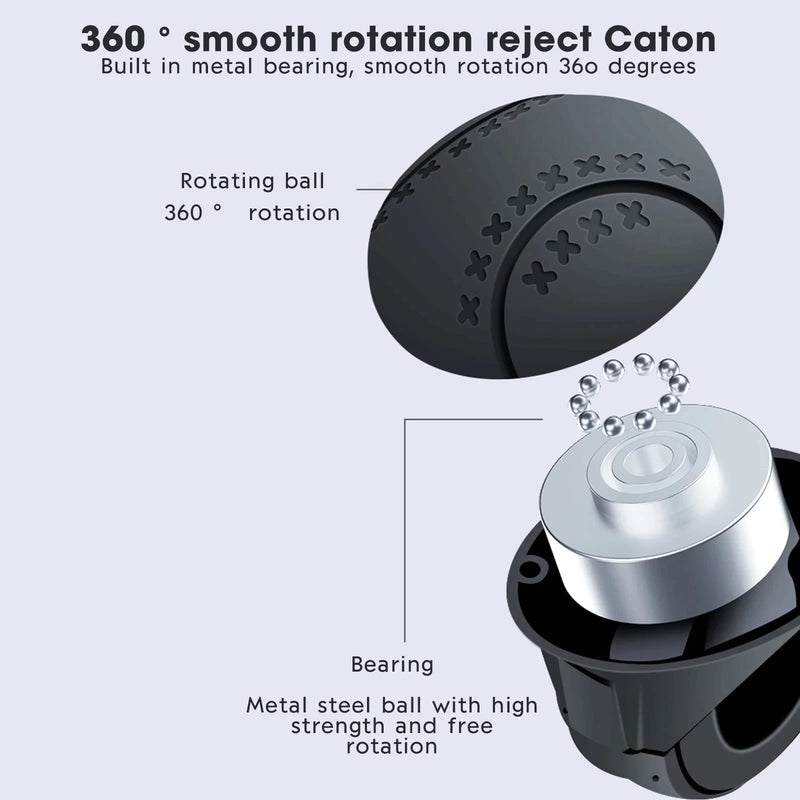 Turning Steering Wheel Booster  360° Rotation Spinner Knob Metal Bearing Power Handle Ball Shaped