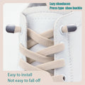 1Pair Elastic Laces Sneakers Tennis Flat Shoelaces No Tie Shoe Laces Without Ties Kids Adult 8mm Wide Shoelace Shoes Accessories
