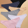 6pcs Cotton Women's Lingerie M-XXL Solid Seamless Panties Sexy Breathable Low-Waist Briefs Female Soft Comfortable Underpants