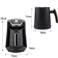 250ML Boiled Coffee Kettle 600W Automatic Turkish Coffee Maker Automatic Turkish/Greek Coffee Machine for Coffee Tea & Milk