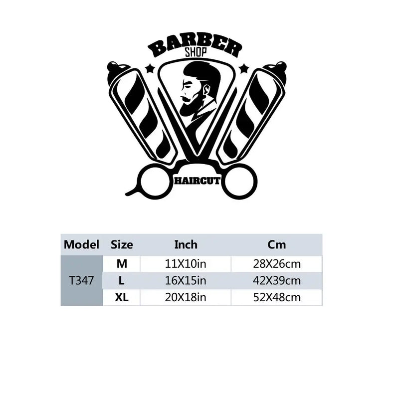 Barbershop Sticker Waterproof Vinyl Wallpaper Home Decor Removable Decor Wall Decals
