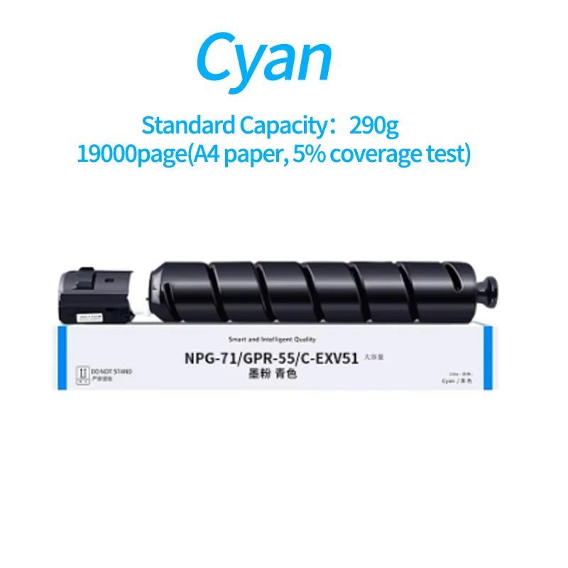 NPG-71 NPG71 G71 Toner Cartridge Compatible For Canon C5535 C5540 C5550 C5560 Printer GPR-55 C-EXV51 color BK C M Y
