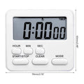Digital Display Cooking Alarm Clock Kitchen Timer Sleep Stopwatch Clock House Countdown Kids Student Learning Time Manager