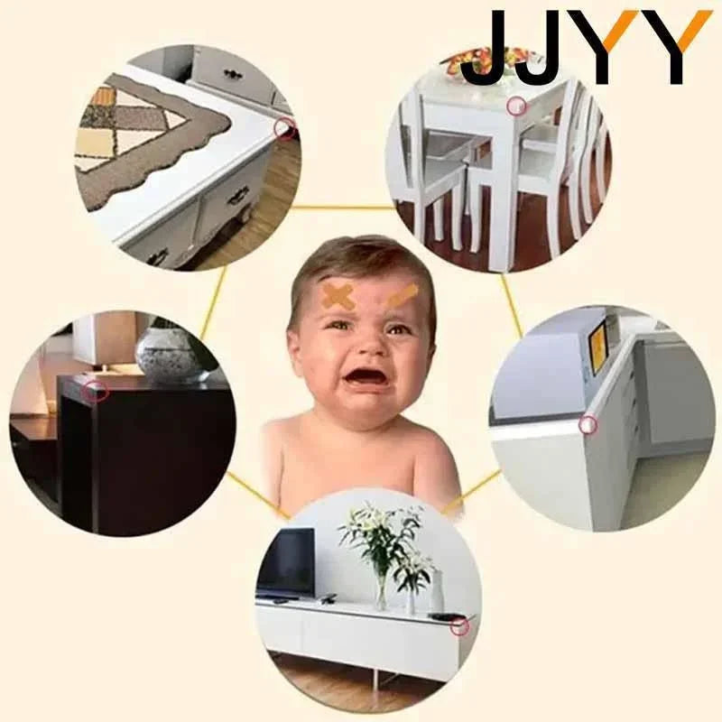 4 Pieces Soft Silicone Corner Guards for Baby Proofing Edges Bumpers and Safety Cushions for Furniture and Table Edges