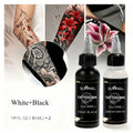 30ML Black & White Tattoo Ink, Professional Tattoo Black Ink with High Brightness and Fine Particles for Easy Application.
