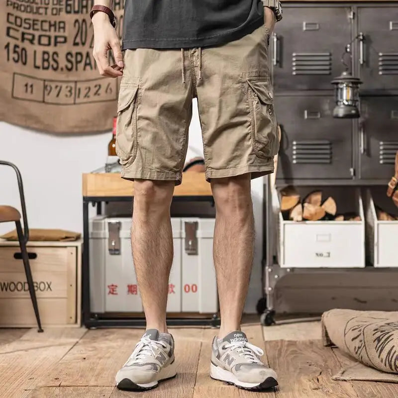 Cargo Knee Shorts Men Sports Casual Bermuda Plus Size | SAMAG