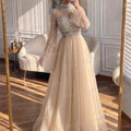 Charming Evening Dresses Woman's A Line Shiny Sequined | SAMAG