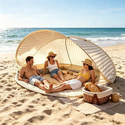 2 - Person Pop - Up Beach Tent - Instant Setup Sun Shelter | SAMAG