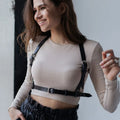 Fashion Leather Harness Belts for Women Shaping Chest Waistband Suspenders Body Goth Clothing Accessorie | SAMAG