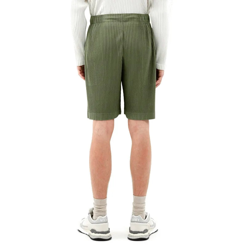 ISSEY Arrival Japan Miyake Pleated Shorts Draped - View 4 | SAMAG