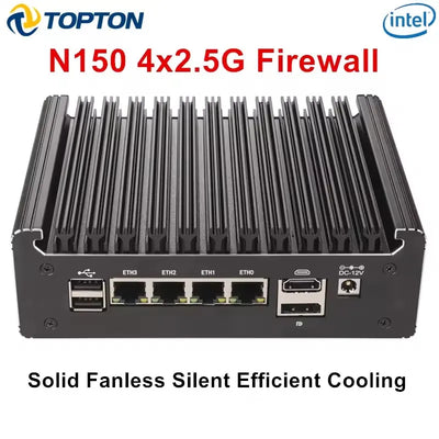 NEW Solid Fanless Firewall Mini PC Intel N150 N95 Core i5 | SAMAG