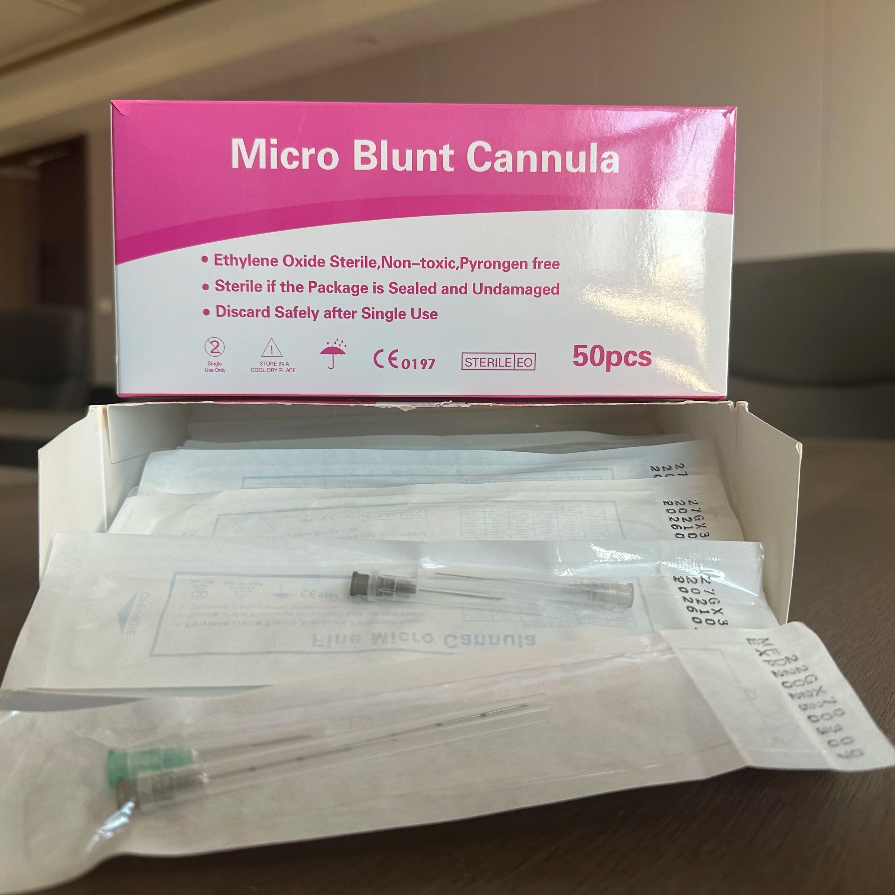 18G 22G 25G 27G 30G 25mm 38mm 50mm 70mm Micro Blunt Cannula for Filler Disposable Sterile Package Stainless Steel Blunt Needle