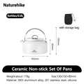 Naturehike Camping Cookware Non-Stick Set Of Pots Outdoor Portable Tableware Kettle Frying Pan Cookset Kitchen Utensils
