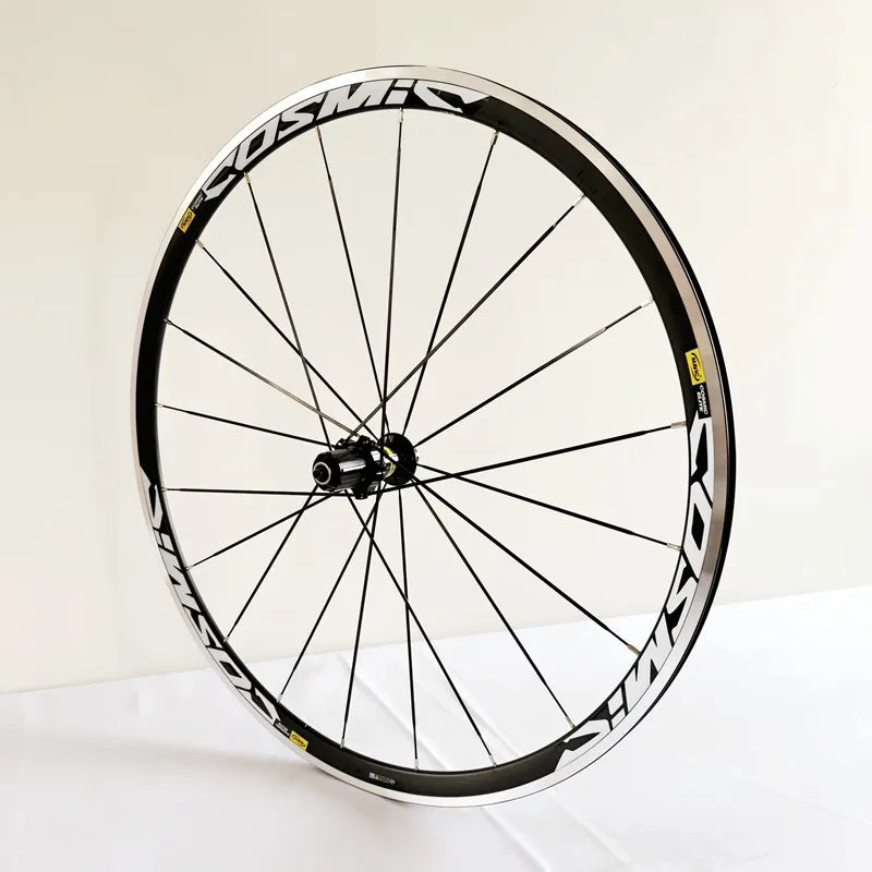 New 700C 30/40/50mm Road bike alloy Bicycle wheelset clincher rims Thru Axle V Disc brake 120 noise 36T Planetary ratchet hubs