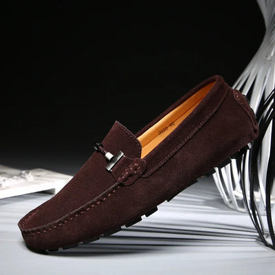 New Men Casual Shoes Fashion Suede Soft Loafers Leisure | SAMAG