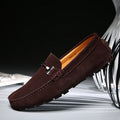 New Men Casual Shoes Fashion Suede Soft Men Loafers Leisure Moccasins Slip on Men's Driving Shoes Lazy Shoe Handmade Flats Comfy