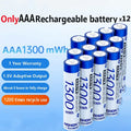 NEW Nohon Rechargeable Battery 1.5V AA 3600mWh AAA 1300mWh Original Li Batteries With Charger for Clock Video Radio Game Camera