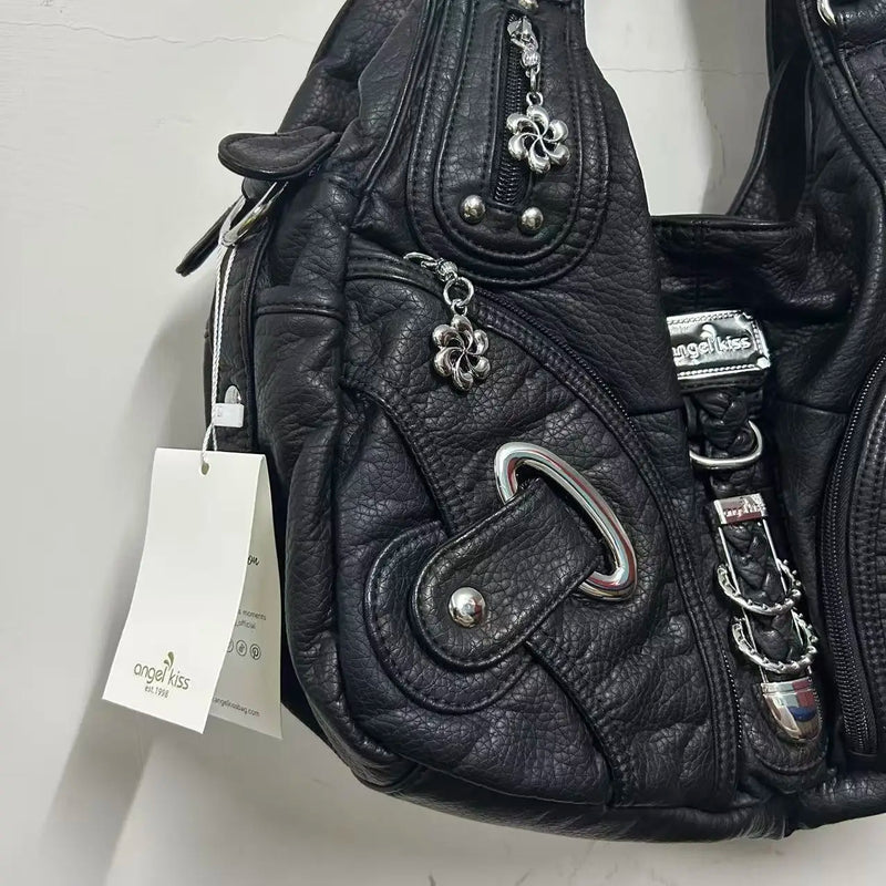 Angel Kiss Women Handbags Fashion Shoulder Bag Large Tote Top-handle Shopping Pack Multifunctional Satchel Lady Hobos Big Purse