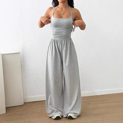 Spring Fall Arrival Women's Jumpsuit Solid Color | SAMAG