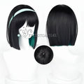 Anime Alien Stage Mizi Sua Cosplay Costume Wig Dark Blue Dress Pink Blue Long Hair Gloves Stockings Belt Set Uniform for Christm