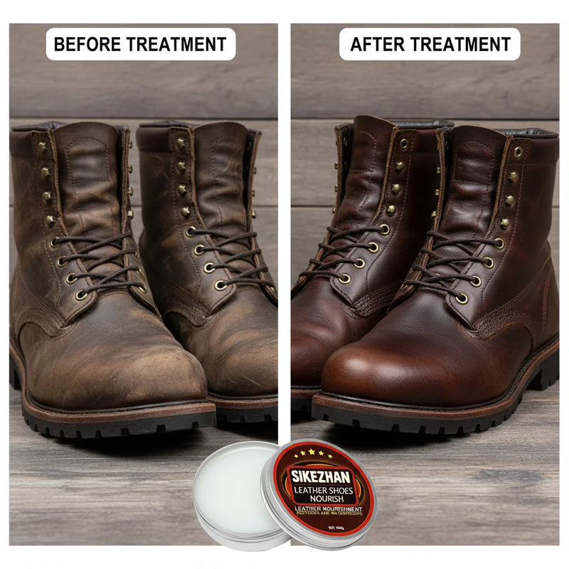 Leather Shoes Nourish Cream – All Natural Shoe Conditioner & Polish, Protection and Restoration for Men’s Dress Shoes & Boots