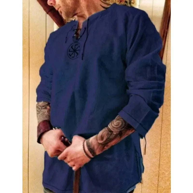Medieval Pirate Tunic Top Halloween Costume for Men Adult | SAMAG