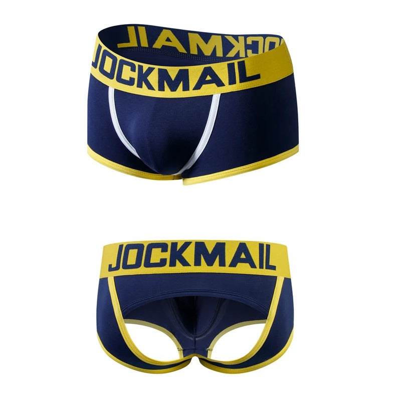 Fashion Brand Sexy Mens Backless Underwear Penis Jock Strap Man Thongs G-Strings Gay Men Underwear shorts Men Jockstraps