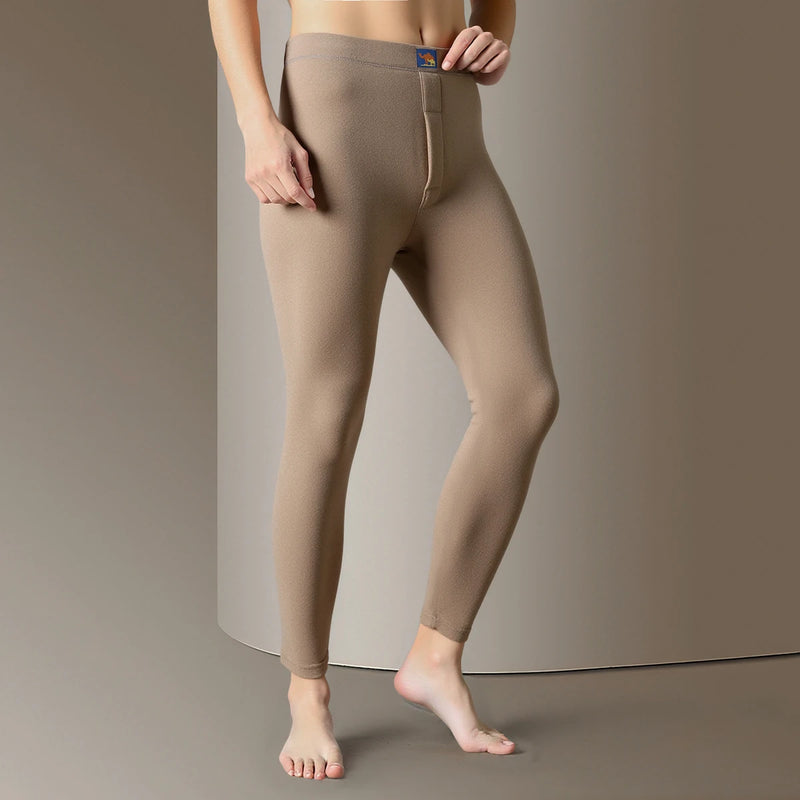 2026 Winter Men's Blue Thermal Long Underwear Pants Polyester and Spandex Blend Fabric for Warmth Asian Sizes XL-6XL