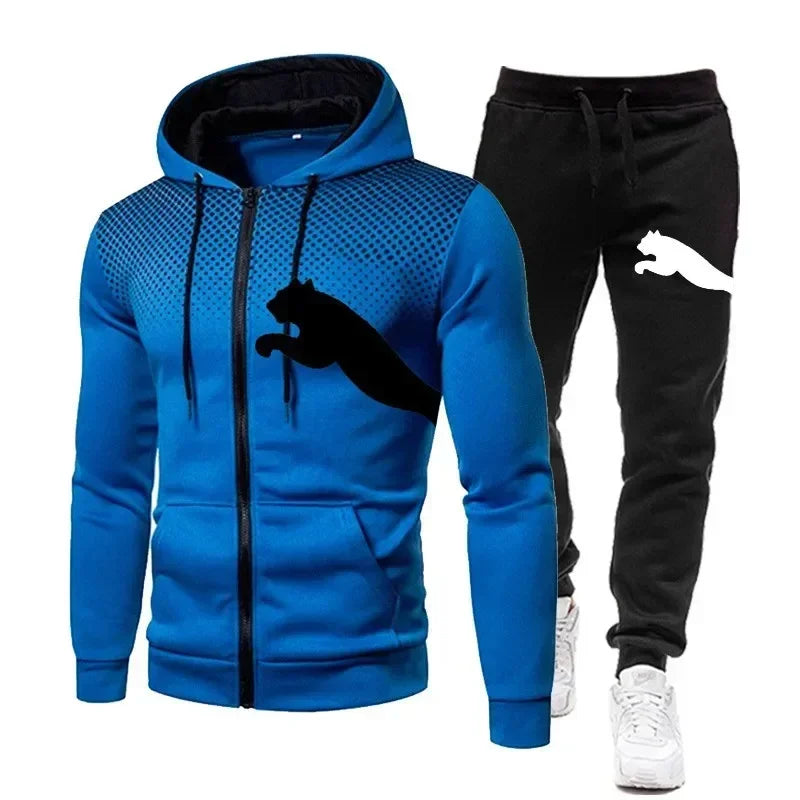 Men's Autumn and Winter Hooded Sweatshirt Set, + Pants | SAMAG
