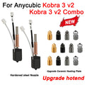 For Anycubic Kobra 3 V2/Kobra 3 V2 Combo Hotend Kit New Upgrade Hotend Ceramic Hotend 3D Printer Brass Hardened Steel Nozzle