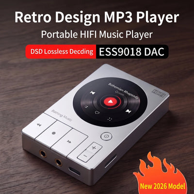 Retro Piano Key HiFi MP3 Player DSD256 Lossless Music | SAMAG