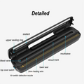 220V Electric Vacuum Sealer Packaging Machine with Free 15pcs Vacuum Bags Machine Household Black Food Vacuum Sealer