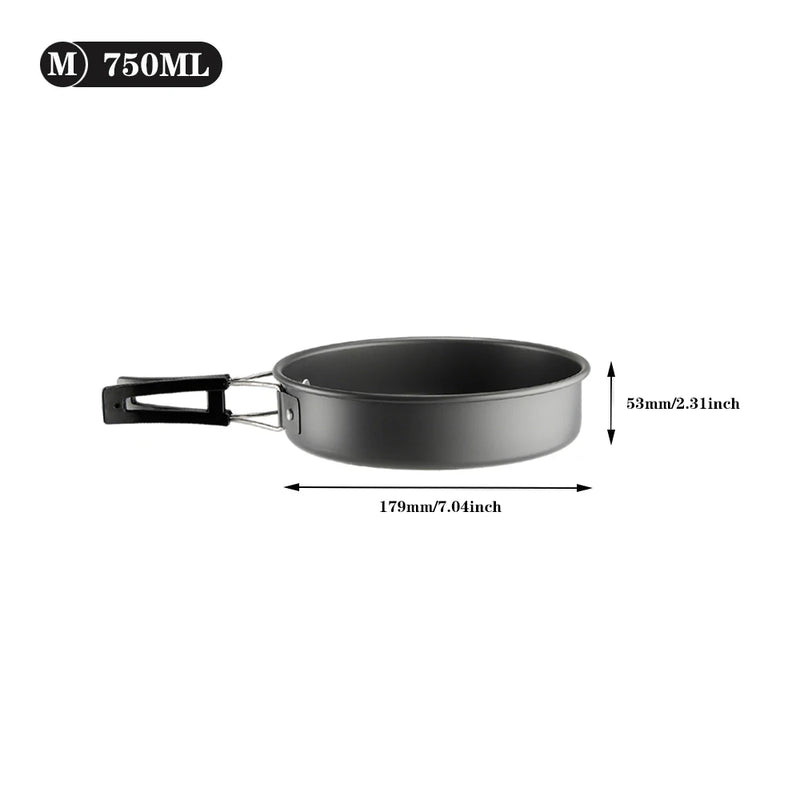 Pandatour Camping Folding Aluminum Frypan Non - stick Pan - View 7 | SAMAG