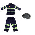 Children Fireman Cosplay Costume Boys Girls Halloween Carnival Party Sam Fireman Uniform Workwear Christmas Gift