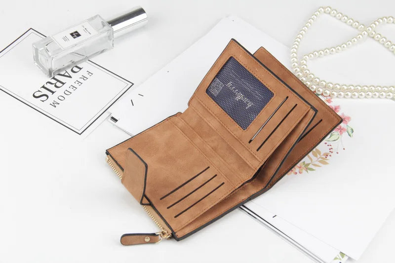 Luxur Leather Women's Wallet Large-capacity Multi-card Slots Slim Coin Pocket Purse Cards Holders Wallet for Woman
