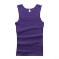 2024 New Men's Pure Cotton Tight Vest Casual Sports Tank Tops Middle-aged Sleeveless Basic Tops Quick Drying Bodybuilding Vest