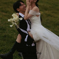Zoci Off the Shoulder Short Wedding Dresses Korea Photo - View 4 | SAMAG