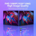 DLN 21.5 inch Portable Monitor 1080P 100Hz 72% sRGB USB C HDMI HDR Plug Stand IPS Screen Extender For Wins & Mac, Gaming