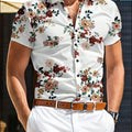 Men'S Floral Printed Casual Shirt Daily Wear 3D Printing | SAMAG