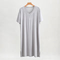 2026 Spring Summer Men's Modal Robes Pajamas Shower Mid-long Knee Length Thin Bathrobe Loose Plus Size Man Homewear Sleep Dress