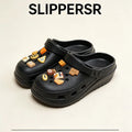 Women's Slippers 2026 Summer New Arrival Head Thick-soled Cartoon Versatile Outer Wear Non-slip Clogs Women's Beach Sandal