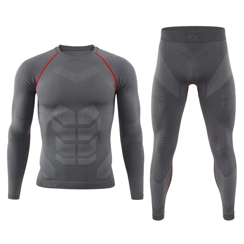 Men Sports Tactical Underwear Sets Fitness Running Tracksuits Breathable Quick Drying Clothing Sweatwicking Sports Clothing