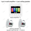 Mini wall amplifier Background music player Bluetooth sound control panel home audio amplificador with ceiling speaker