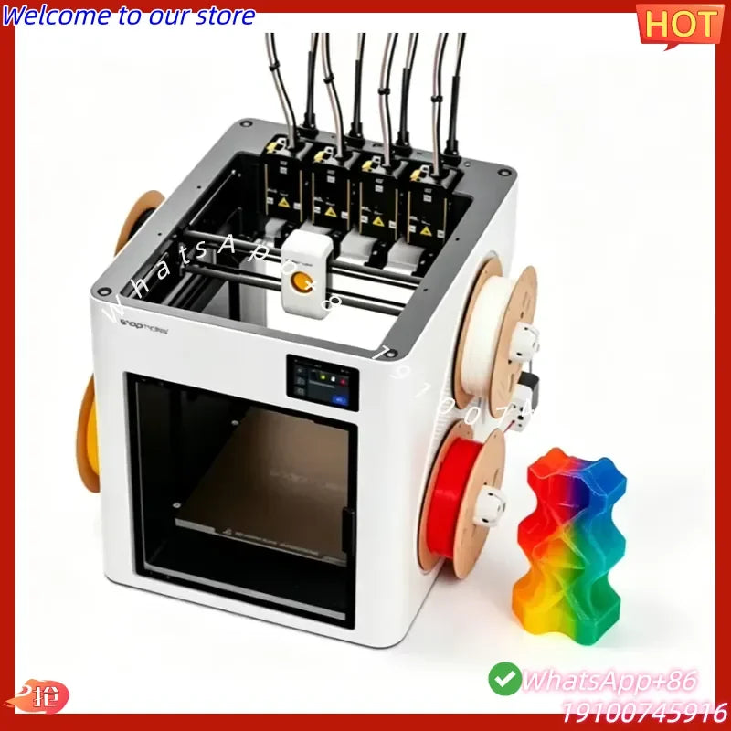2026 Snapmaker U1 4 Toolhead Automatic FDM 3D Printer 270*270*270mm High Precision USB Support PLA PETG TPU ABS Multi-color