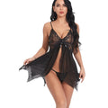 Sexy Lingerie Women Erotic Pajamas Hot Babydolls Lace Nightdress Sex Clothes Transparent Dress with Panties Nighties