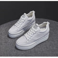 Women's Sneakers 2022 New Casual Shoes Woman Autumn Comfortable Breathable White Shoe 8CM Heels Height Increasing Platform Femme