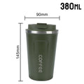 Thermo Cafe Coffee Mug Car Thermos Mug 380/510ML Leak_Proof Travel Thermo Cup for Tea Water Coffee Double Stainless Steel